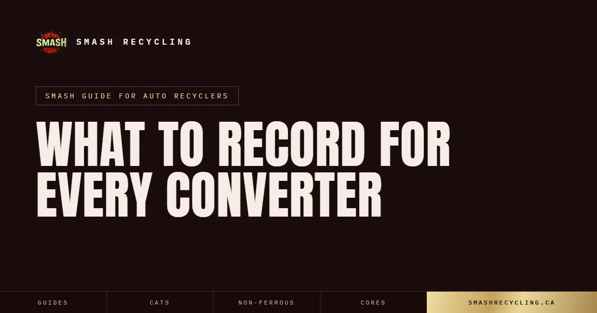 What to Record for Every Converter