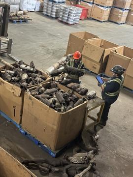 Recycled Metal Ready for Smelter Delivery