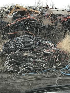 SMASH Recycling | Piles of Scrap Electrical Wires for Recycling