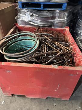 SMASH Recycling | Copper and Steel Scrap in Collection Bin