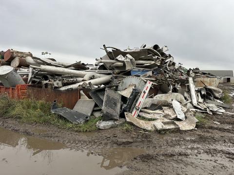 Logistics Team Preparing Metal Shipments