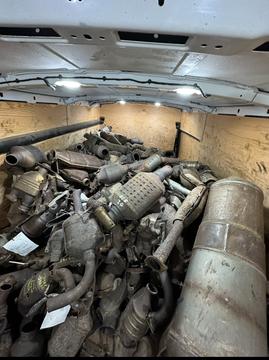 SMASH Recycling | Pile of Catalytic Converters for Scrap Metal Recycling