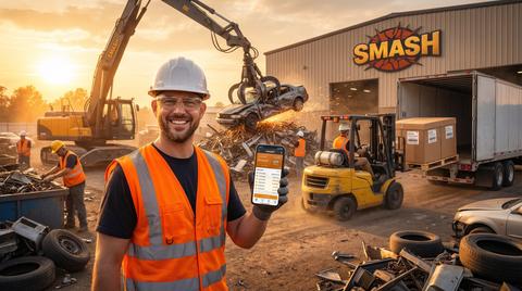 SMASH Recycling | Scrap Car Removal Process with Heavy Machinery