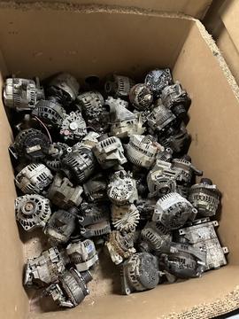 Scrap Metal Recycling: Collection of Used Alternators for Recycling