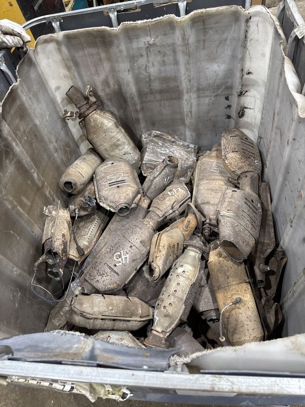 Catalytic Converters photographed during inventory preparation
