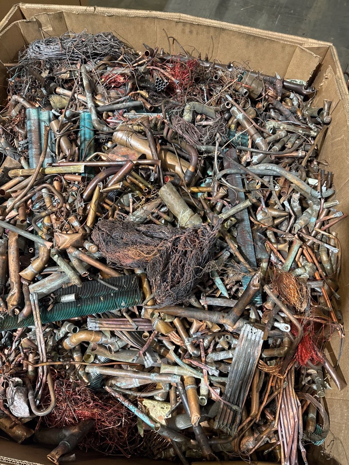 Mixed copper tubing and wire